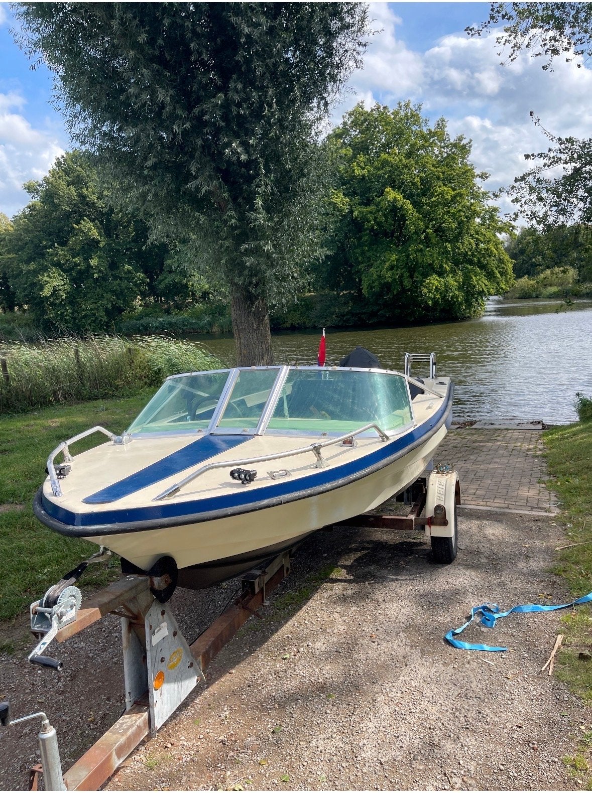 Nette Placom 460 speedboot met Honda 30pk 4 takt, Watersport en Boten, Ophalen, Zo goed als nieuw, Overige typen, Motorboot