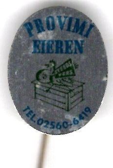 Provimi eieren blik speldje ( W_240 ), Verzenden, Zo goed als nieuw, Merk, Speldje of Pin