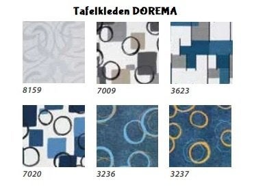 Dorema tafelkleden div. kleuren nu € 15,00, Dorema, Www.kampeerkoopje.nl, Info@kampeerkoopje.nl, Nieuw