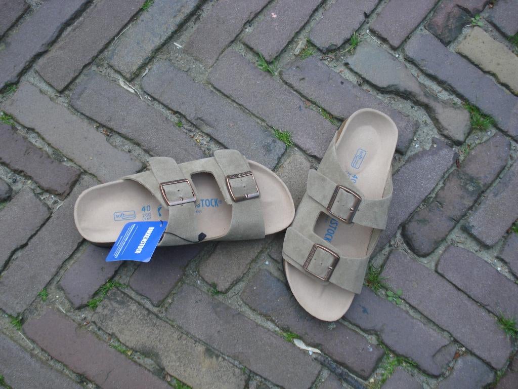 BIRKENSTOCK ARIZONA BEIGE 40 NIEUW GRATIS VERZENDING POST, Slippers, Verzenden, Beige, Nieuw
