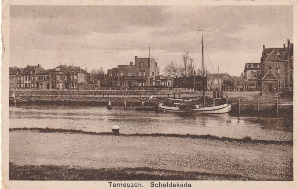 TERNEUZEN Scheldekade 1940, Verzenden, 1920 tot 1940, Gelopen, Zeeland