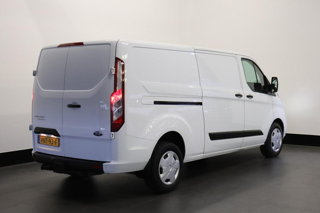 Ford Transit Custom 2.0 TDCI 130PK L2 EURO 6 - Airco - Cruis, Voorwielaandrijving, Stof, 4 cilinders, Wit