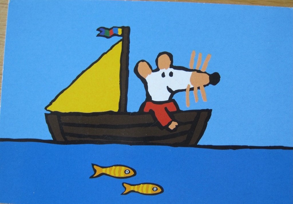 Voor het kind - muis in bootje - 2003 - nieuw, Verzenden, 1980 tot heden, Ongelopen, Overige thema's