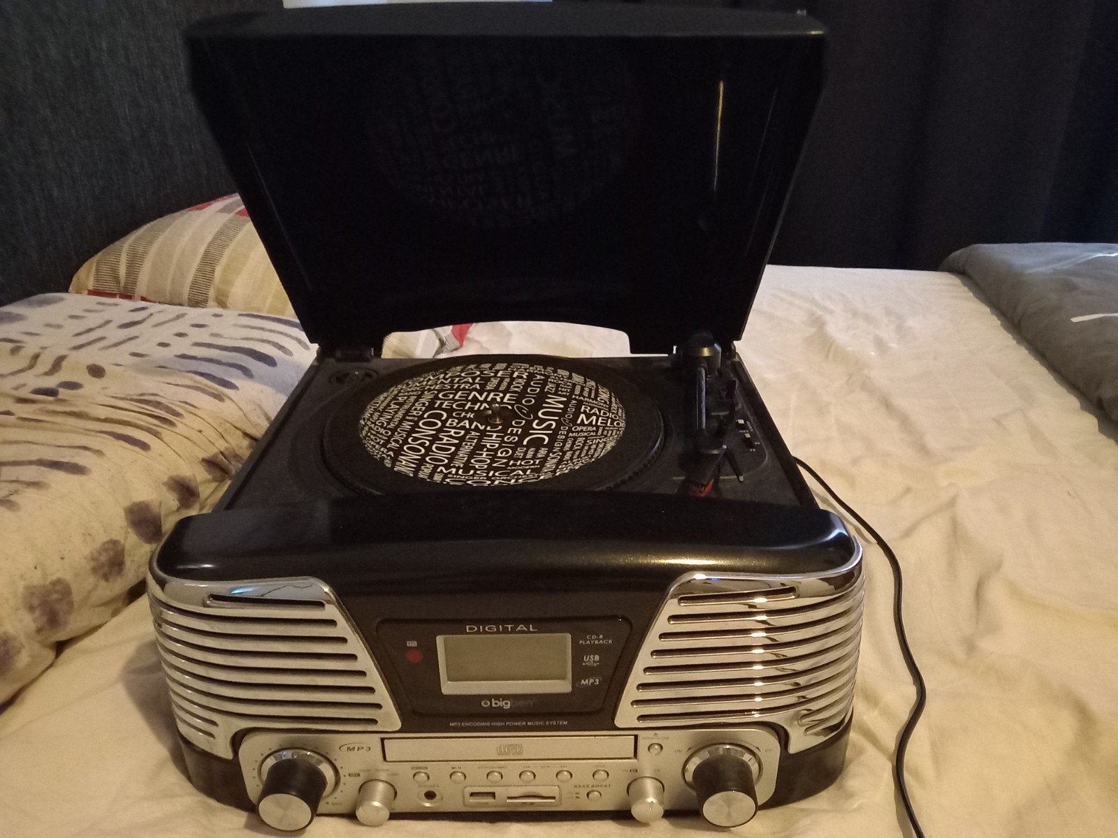 eBig platenspeler met CD, USB en radio, Ophalen