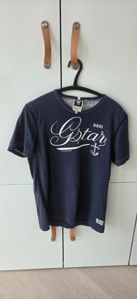 G-STAR donkerblauw herenshirt maat M, Kleding | Heren, T-shirts, G-Star Raw, Ophalen of Verzenden, Zo goed als nieuw, Maat 48/50 (M)