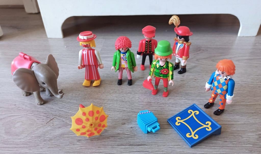 Playmobil Circus Onderdelen: Clowns, Olifant & Accessoires, Ophalen of Verzenden, Gebruikt