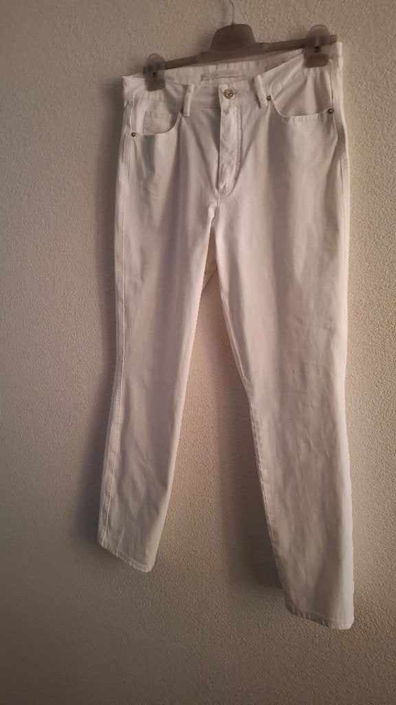 Zgan Rosner Audrey lange broek maat 40 wit, Kleding | Dames, Maat 38/40 (M), Wit, Ophalen of Verzenden, Zo goed als nieuw