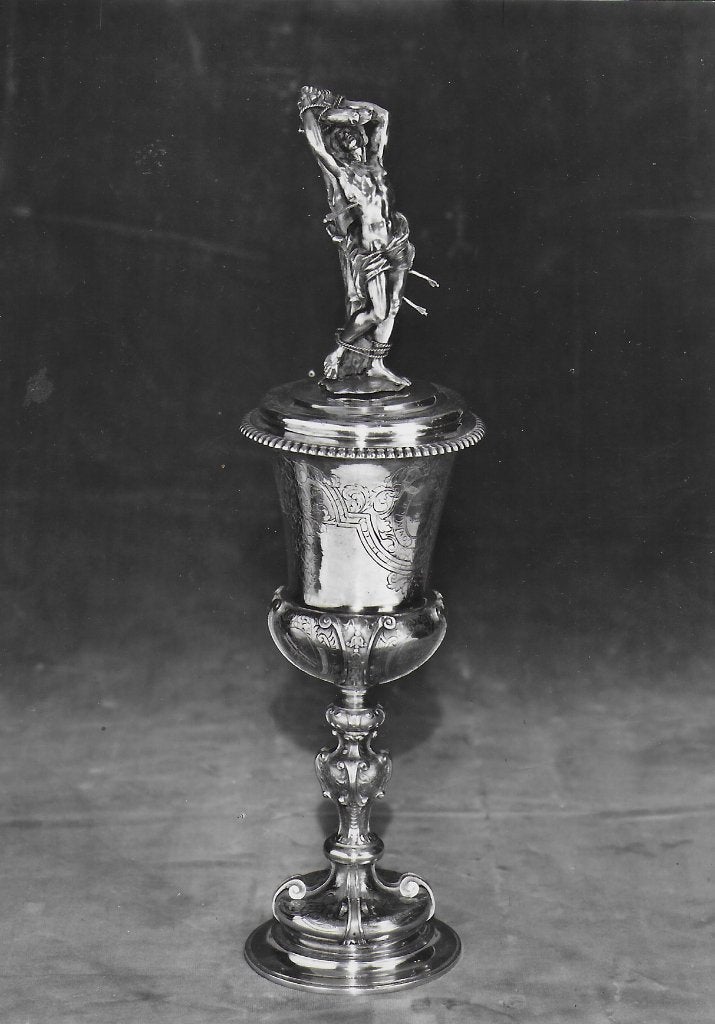 Ae120 ansichtkaart zilveren beker der st sebastiaangilde, Ophalen of Verzenden, 1980 tot heden, Ongelopen