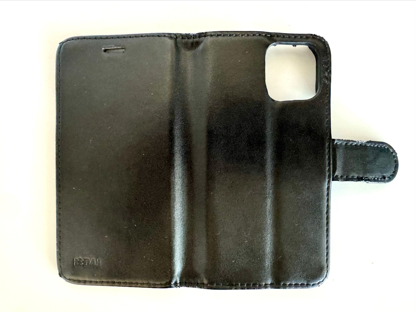 Leren hoesje voor iPhone 12(pro)- Zwart, Telecommunicatie, Pasjeshouder, Overige merken, Hoesje of Tasje, Ophalen of Verzenden