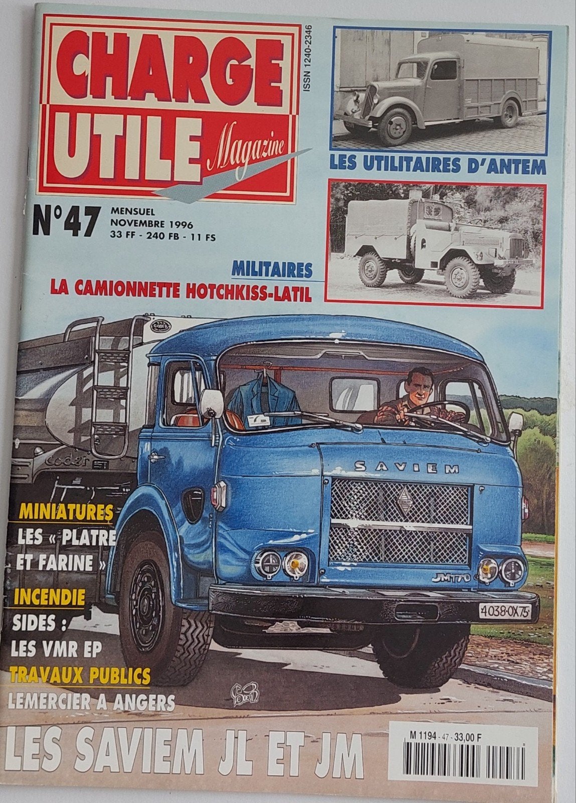 Charge Utile Magazine N47 - November 1996, Ophalen of Verzenden, Gelezen, Overige typen