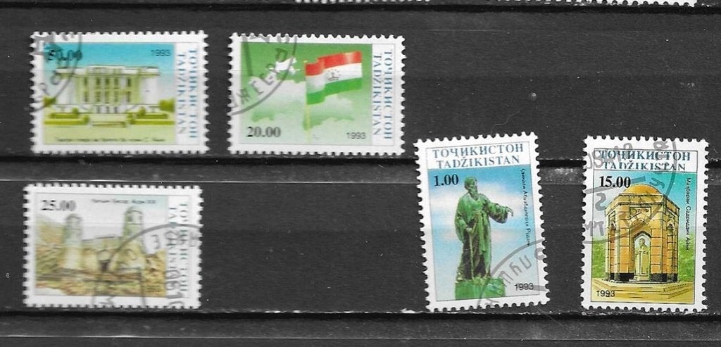 TADJIKISTAN 1993, Ophalen of Verzenden, Gestempeld, Centraal-Azië