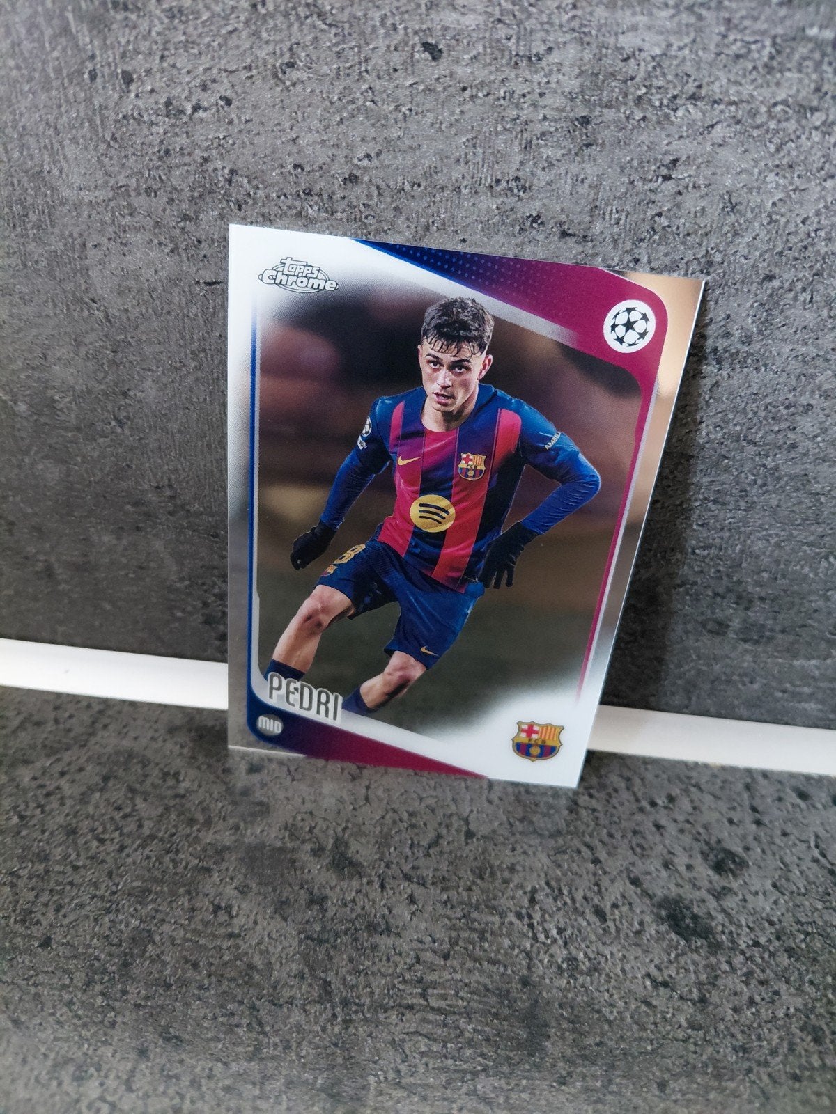 pedri (fc barcelona) topps chrome, Verzenden, Nieuw, Buitenlandse clubs, Spelerskaart