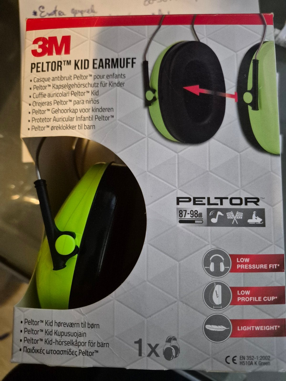 3M Peltor Kid Gehoorkap - Groen (87-98dB), Ophalen of Verzenden, Nieuw
