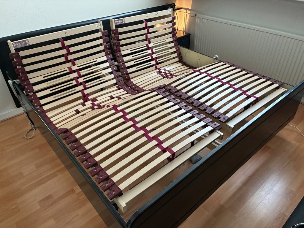 elektrisch verstelbare lattenbodems, Huis en Inrichting, Ophalen, Gebruikt, 90 cm, Eenpersoons
