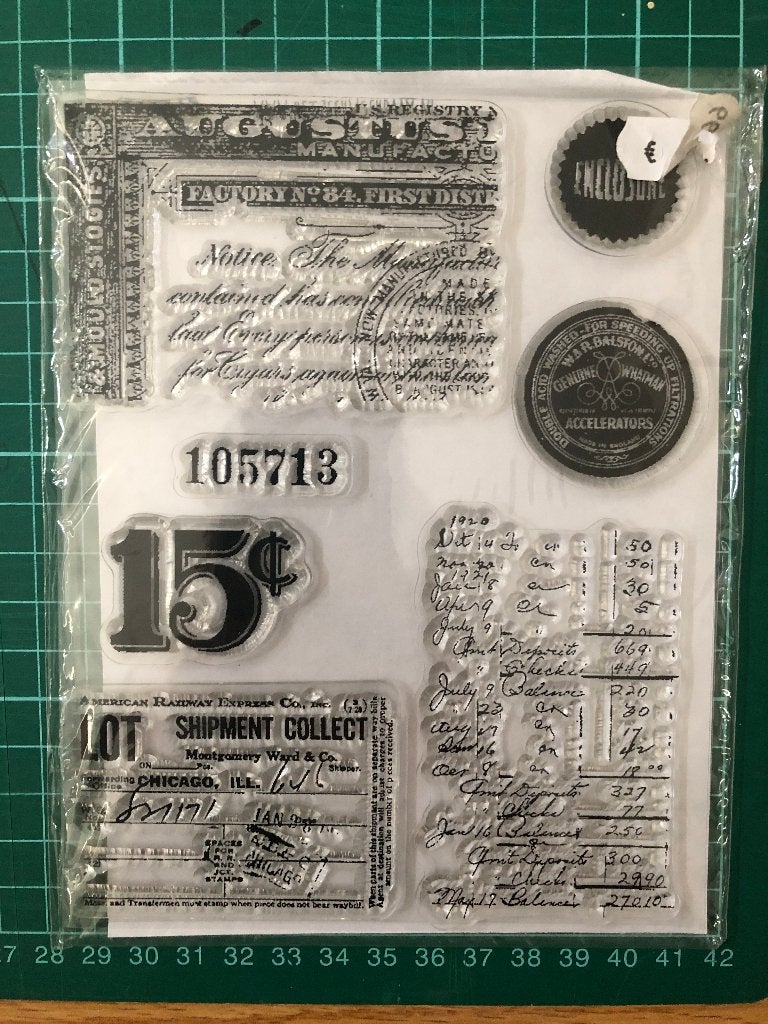 Clearstamp reizen | Vintage | tickets, Ophalen of Verzenden, Nieuw, Clearstamp