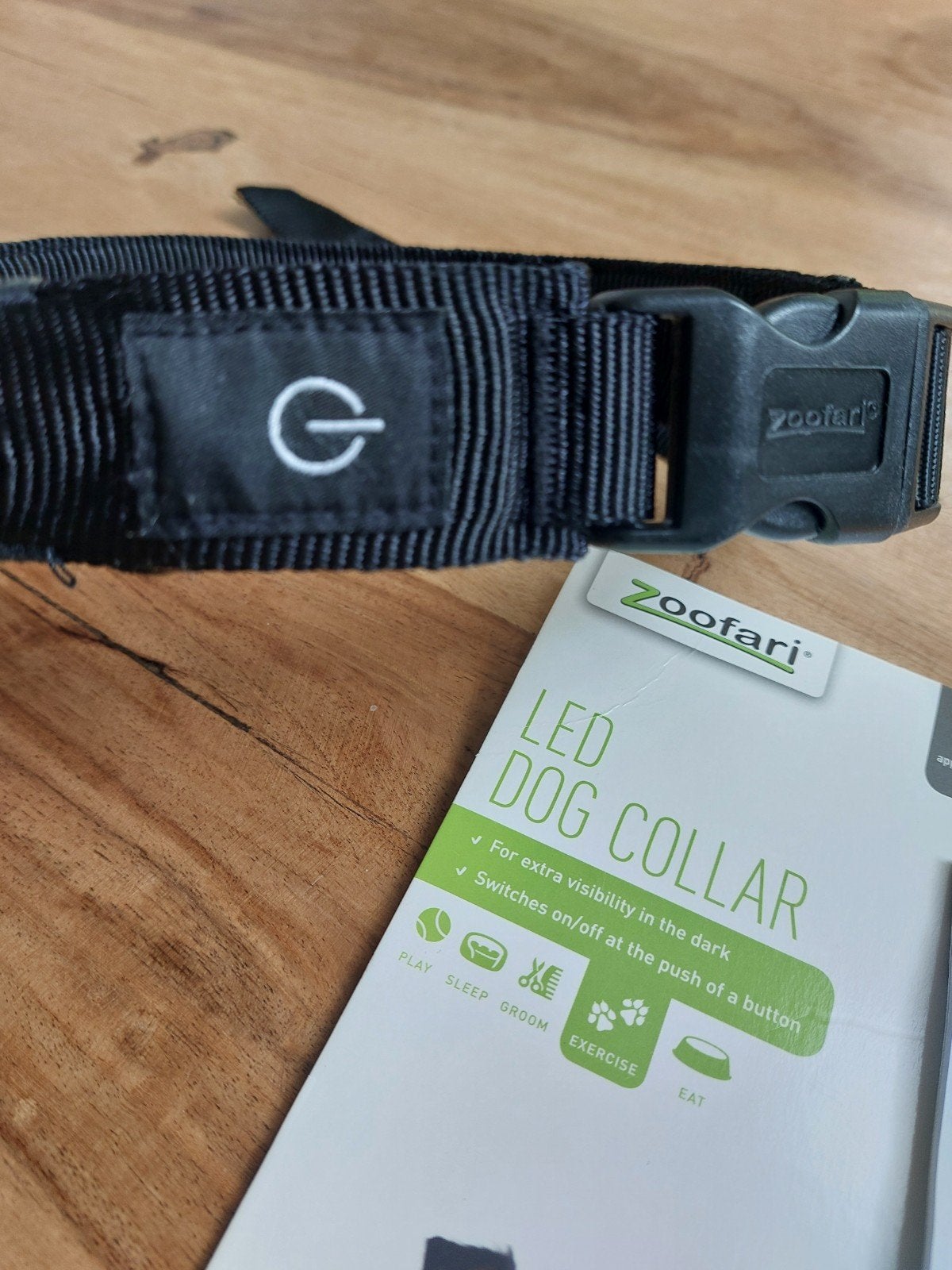 Honden halsband met Ledverlichting. Maat L, Dieren en Toebehoren, Ophalen of Verzenden, Gebruikt