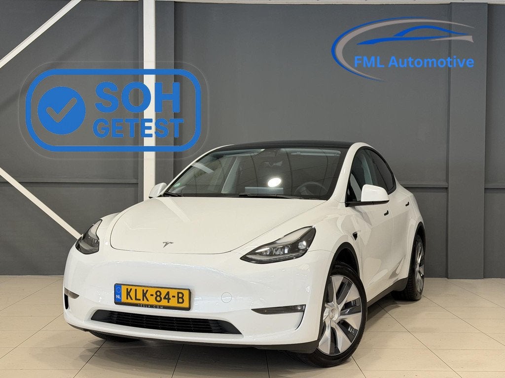 Tesla Model Y Long Range AWD 75 kWh | Trekhaak | SOH 91,7% |, Auto's, Tesla, Automaat, Stof, Gebruikt, 495 min