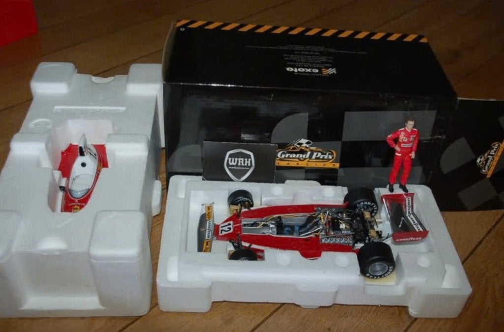 1:18 FERRARI F1 312T NIKI LAUDA #12 Exoto /Figure WRH, Verzenden, Zo goed als nieuw, Auto, Overige merken