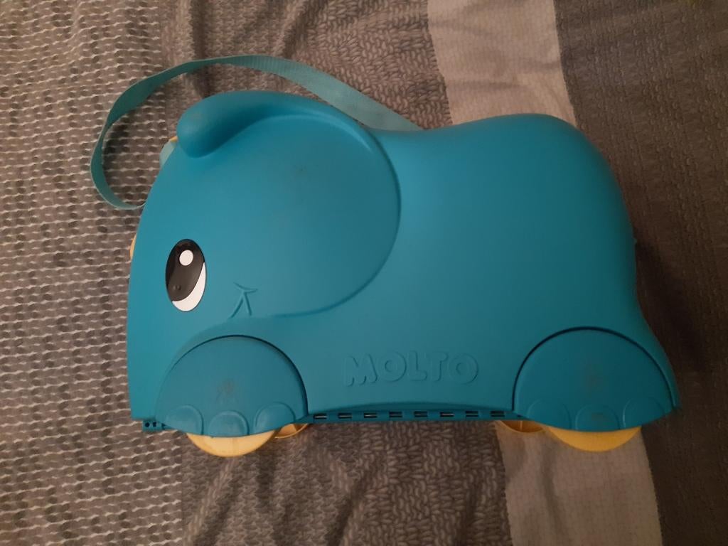 Molto Koffer Olifant - Kinderkoffer op Wieltjes, Sieraden, Tassen en Uiterlijk, Koffers, Wieltjes, Gebruikt, Hard kunststof, Minder dan 50 cm