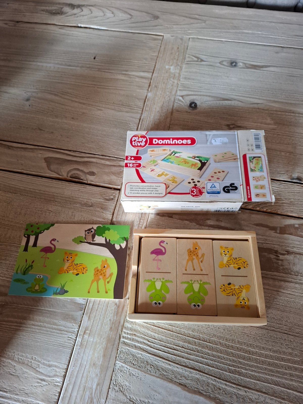 Playtive Dominos Houten Dieren Spel voor Kinderen, Ophalen of Verzenden