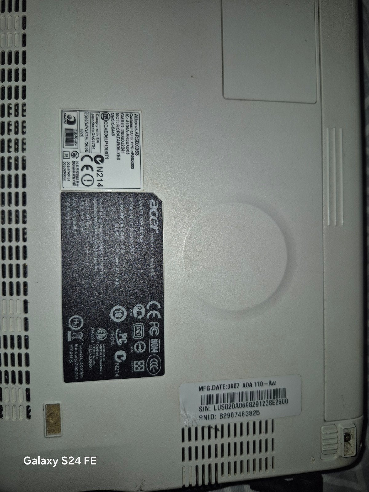 Acer Aspire One AOA 110-Aw Netbook - Compact en Draagbaar, Computers en Software, Ophalen, Gebruikt, HDD, Minder dan 4 GB