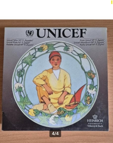 Bord Unicef nr. 11 Egypte - Heinrich - Villeroy & Boch, Verzenden