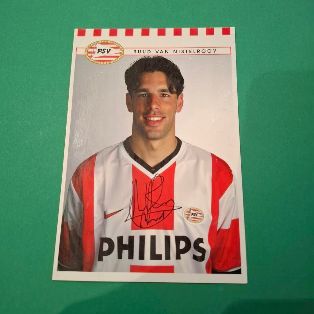 Ruud van Nistelrooy PSV Spelerskaart Gesigneerd, Verzamelen, Sportartikelen en Voetbal, Ophalen of Verzenden, Zo goed als nieuw