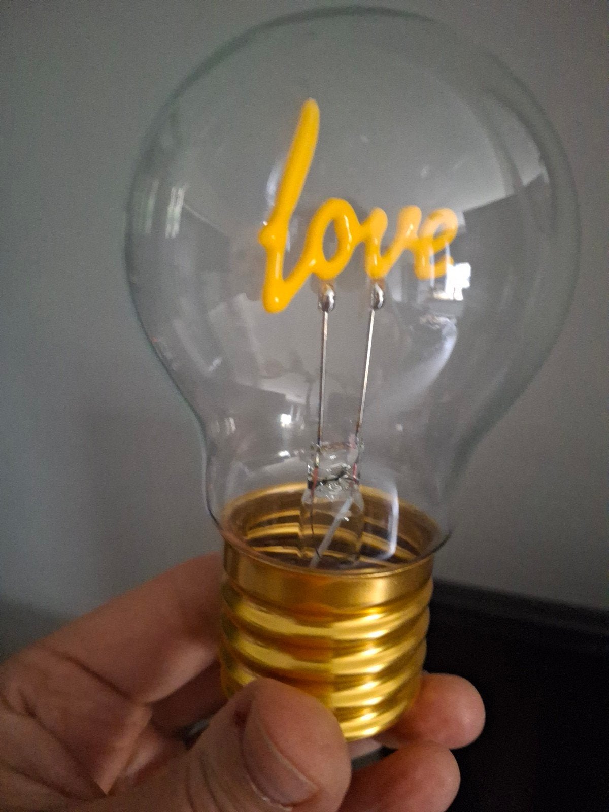 Oplaadbaar USB Love Lampje, Huis en Inrichting, Draadloos, Ophalen of Verzenden, Nieuw, Geel
