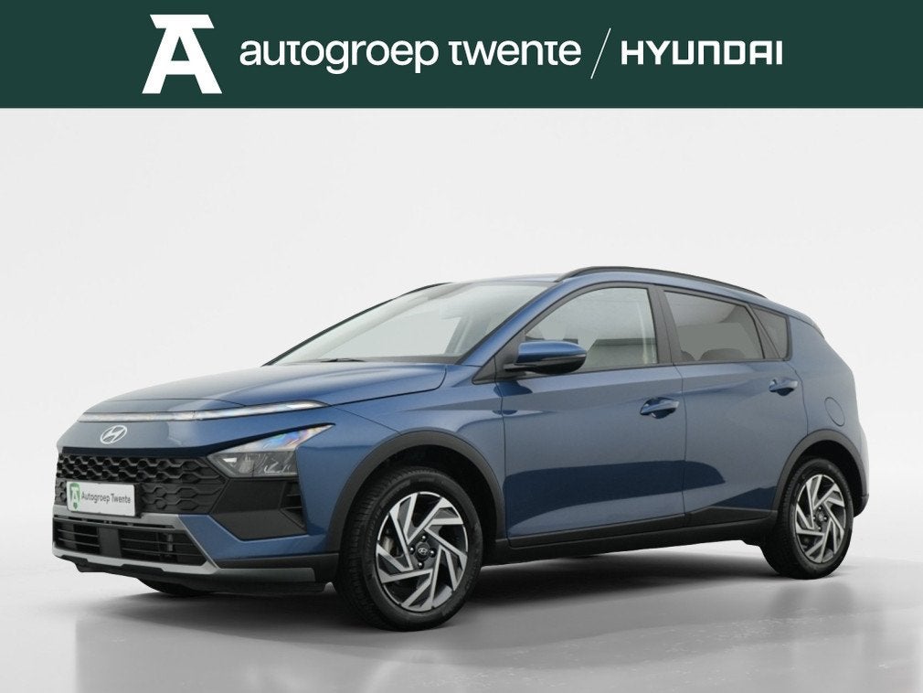 Hyundai Bayon 1.0 T-GDI Comfort Smart | LED | Private lease, Auto's, Keurmerk '100% Onderhouden', Gebruikt, Zwart, Blauw