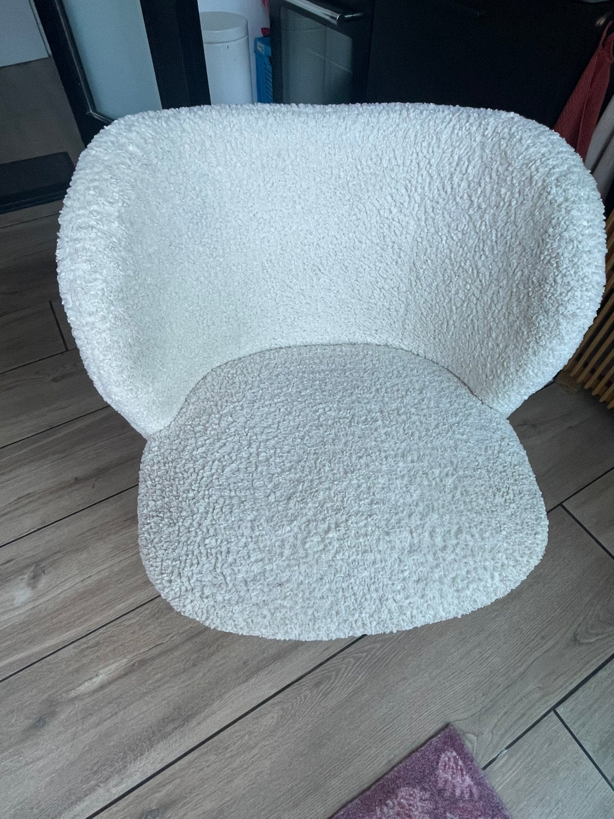 Teddy fauteuil te koop wit, Ophalen, Minder dan 75 cm, Zo goed als nieuw, Stof