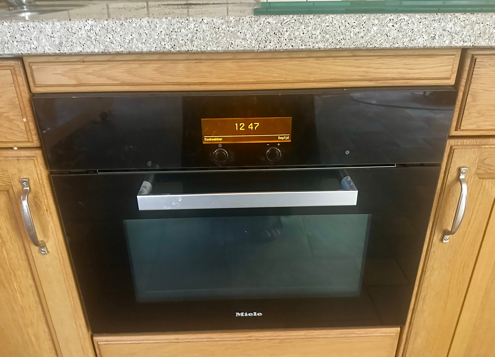 Miele combi magnetron inbouw, Ophalen, Zo goed als nieuw