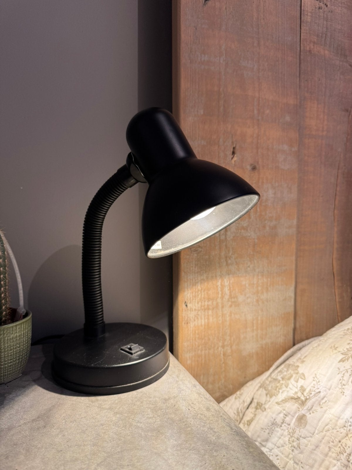 zwart nachtlampje, Ophalen, 20 cm, Nachtlamp, Zo goed als nieuw
