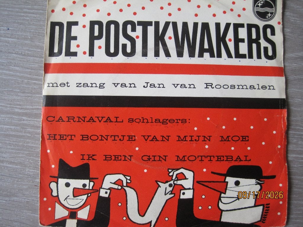 De Postkwakers -Jan van Roosmalen -  Het bontje van mijn moe, Fotohoes, 7 inch, Ophalen of Verzenden, Zo goed als nieuw