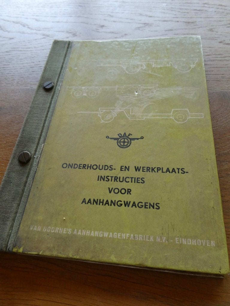 DAF instructie boekje onderhoud Aanhangwagens, Ophalen of Verzenden