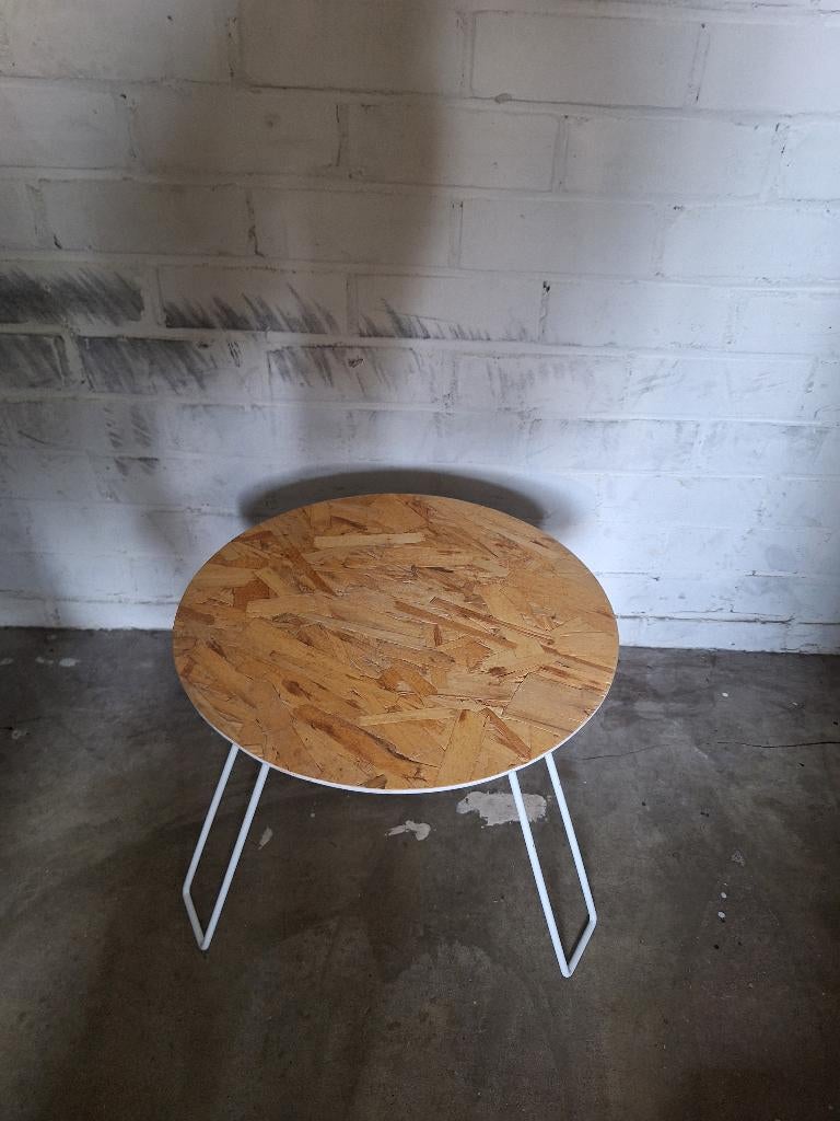 Bijzettafeltje, Minder dan 55 cm, Gebruikt, Rond, Ophalen
