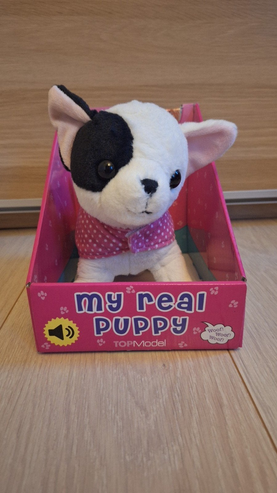 Bisou My Real Puppy interactieve knuffelhond, Overige merken, Overige karakters, Zo goed als nieuw, Wit