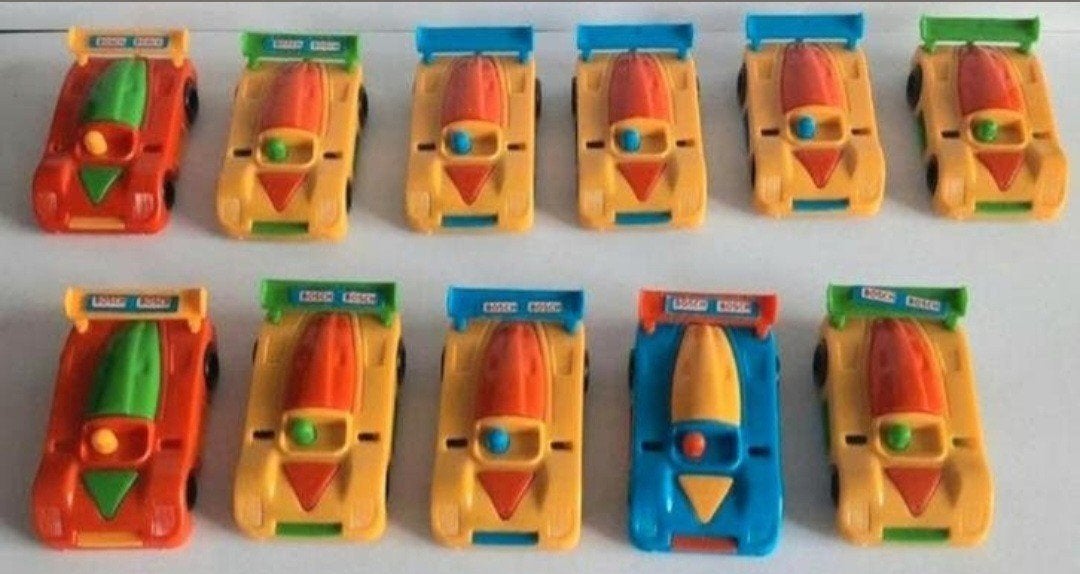 11x Vintage mini Bruder Rennwagen / Racewagens 1987, Ophalen of Verzenden, Zo goed als nieuw