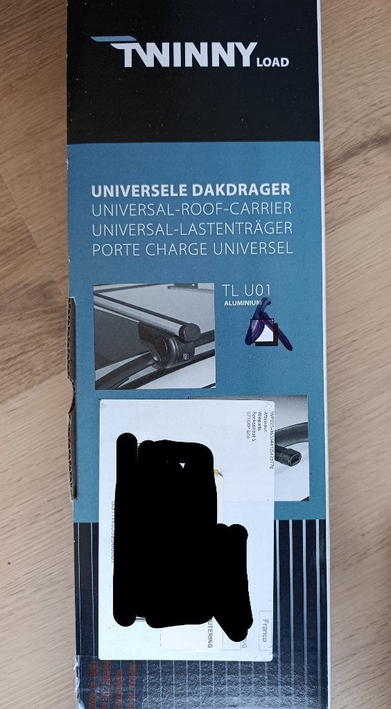 Twinny Load TL U01 Alu Dakdragers Universeel  met sloten, Auto diversen, Dakdragers, Ophalen of Verzenden, Nieuw
