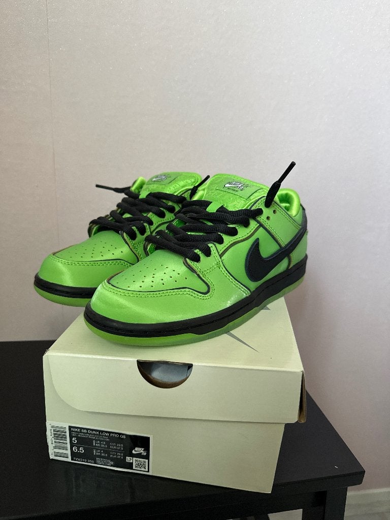 Nike SB dunk low Powerpuff Buttercup, Nike SB, Overige kleuren, Nieuw, Ophalen of Verzenden