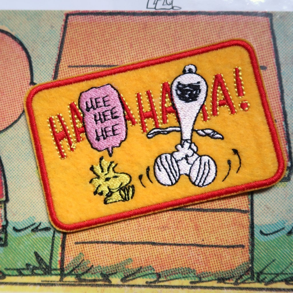 Snoopy en Woodstock Opstrijkplaatje patch badge applicatie, Verzenden, Nieuw, Overige applicaties