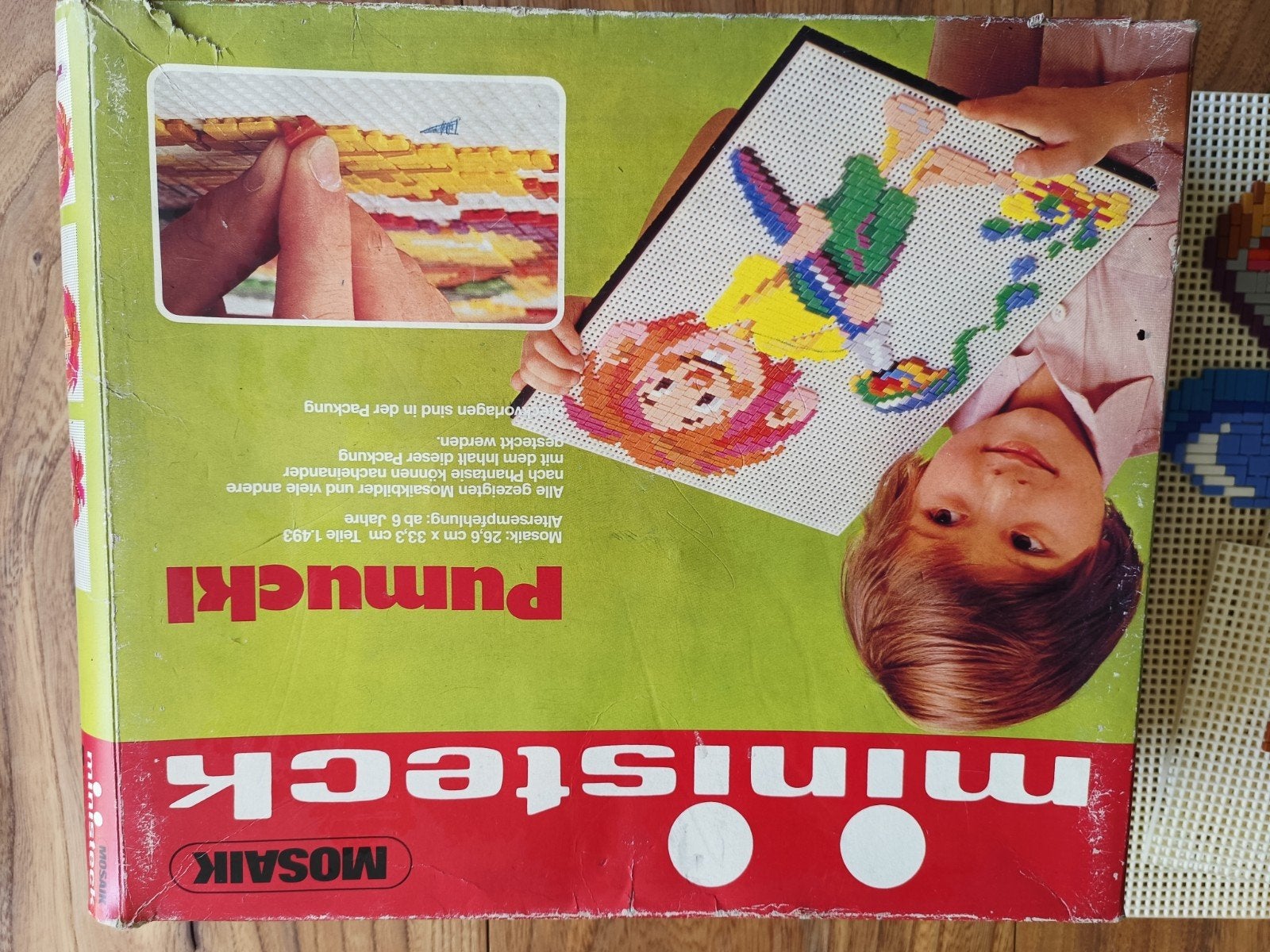 Vintage Ministeck Mozaïek Set - Pumuckl & Diverse Platen, Hobby en Vrije tijd, Ministeck, Ophalen of Verzenden, Gebruikt, Box-set