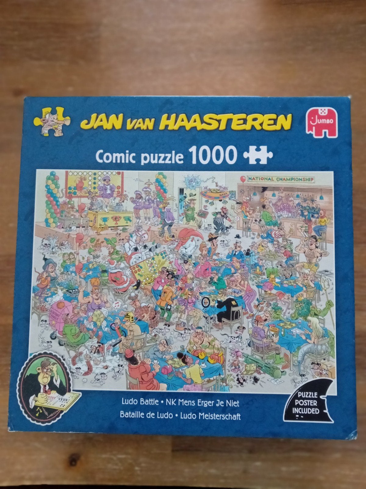 JVH NK mens erger je niet 1000 stukjes, Ophalen of Verzenden, 500 t/m 1500 stukjes, Zo goed als nieuw