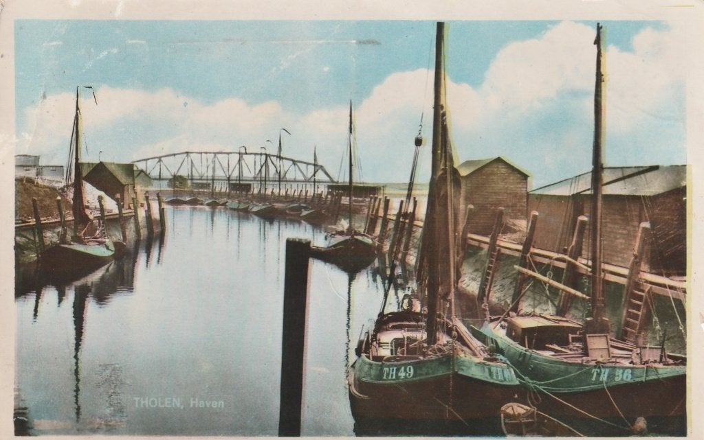 THOLEN Haven kl.f., Verzenden, 1960 tot 1980, Gelopen, Zeeland