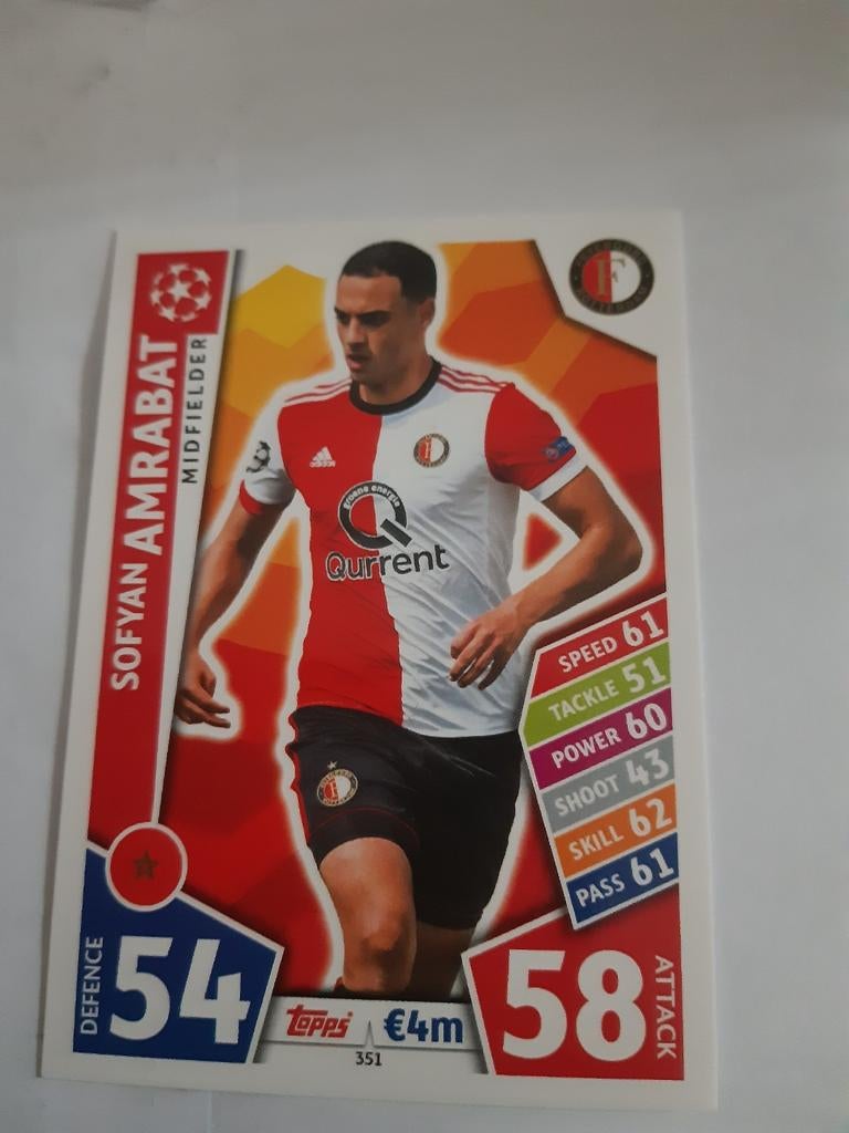 Kaartje Amrabat/ Feyenoord, Ophalen of Verzenden, Nieuw, Feyenoord, Poster, Plaatje of Sticker