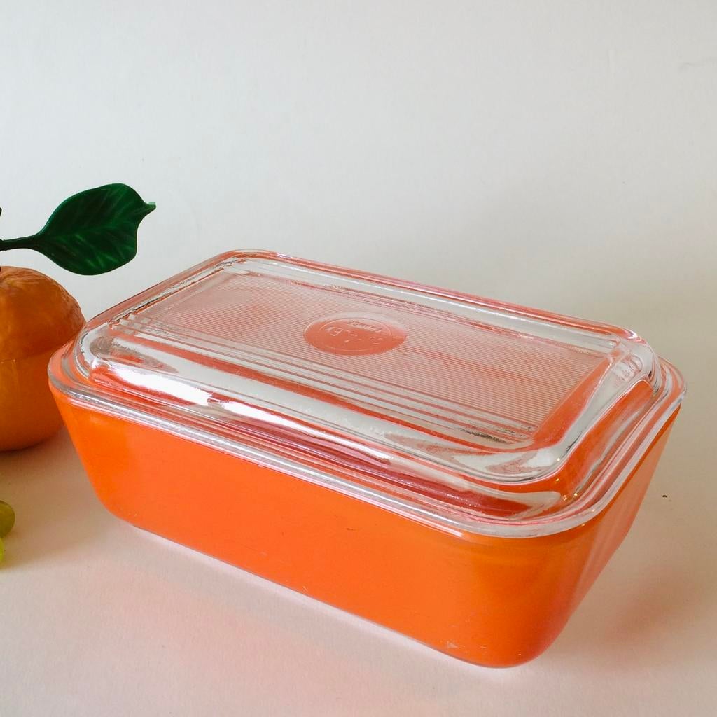Vintage Oranje Duralex France Ovenschaaltje, Huis en Inrichting, Keuken | Servies, Ophalen of Verzenden, Overige stijlen, Glas