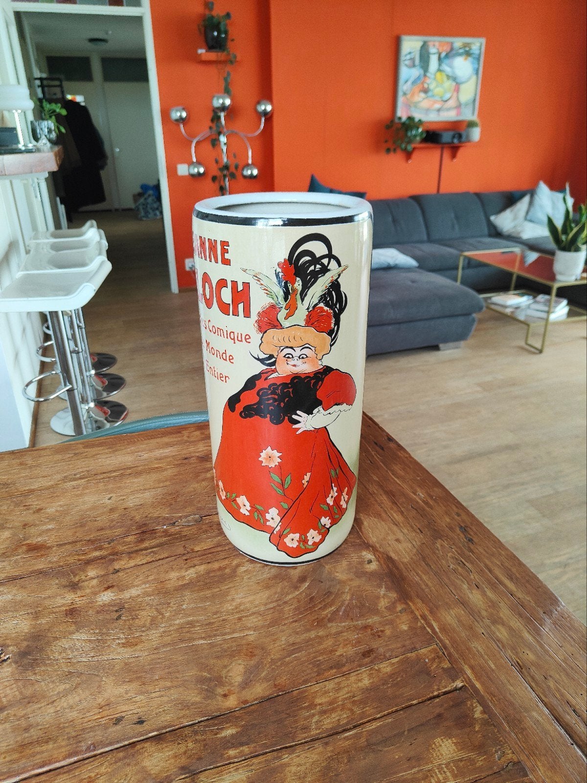 Vintage Jeanne Bloch paraplubak - Art Nouveau stijl, Antiek en Kunst, Ophalen