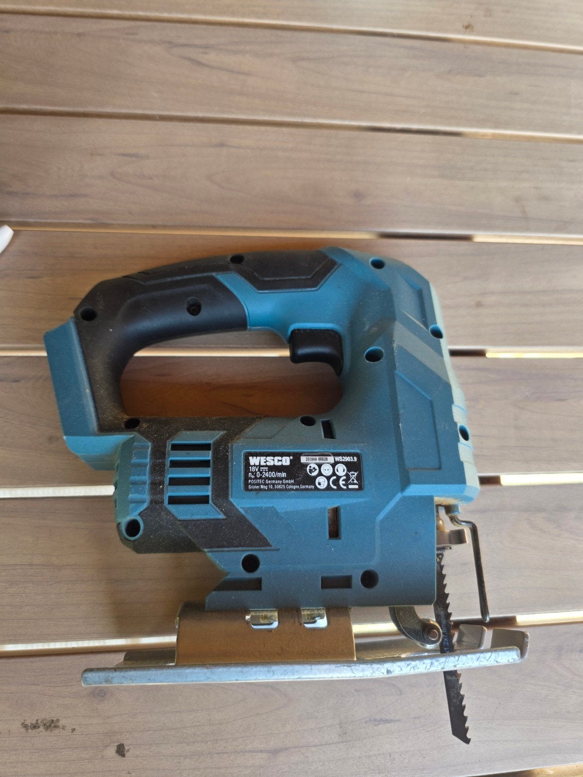 Wesco Decoupeerzaag op accu, Ophalen, Gebruikt, Decoupeerzaag, Wesco
