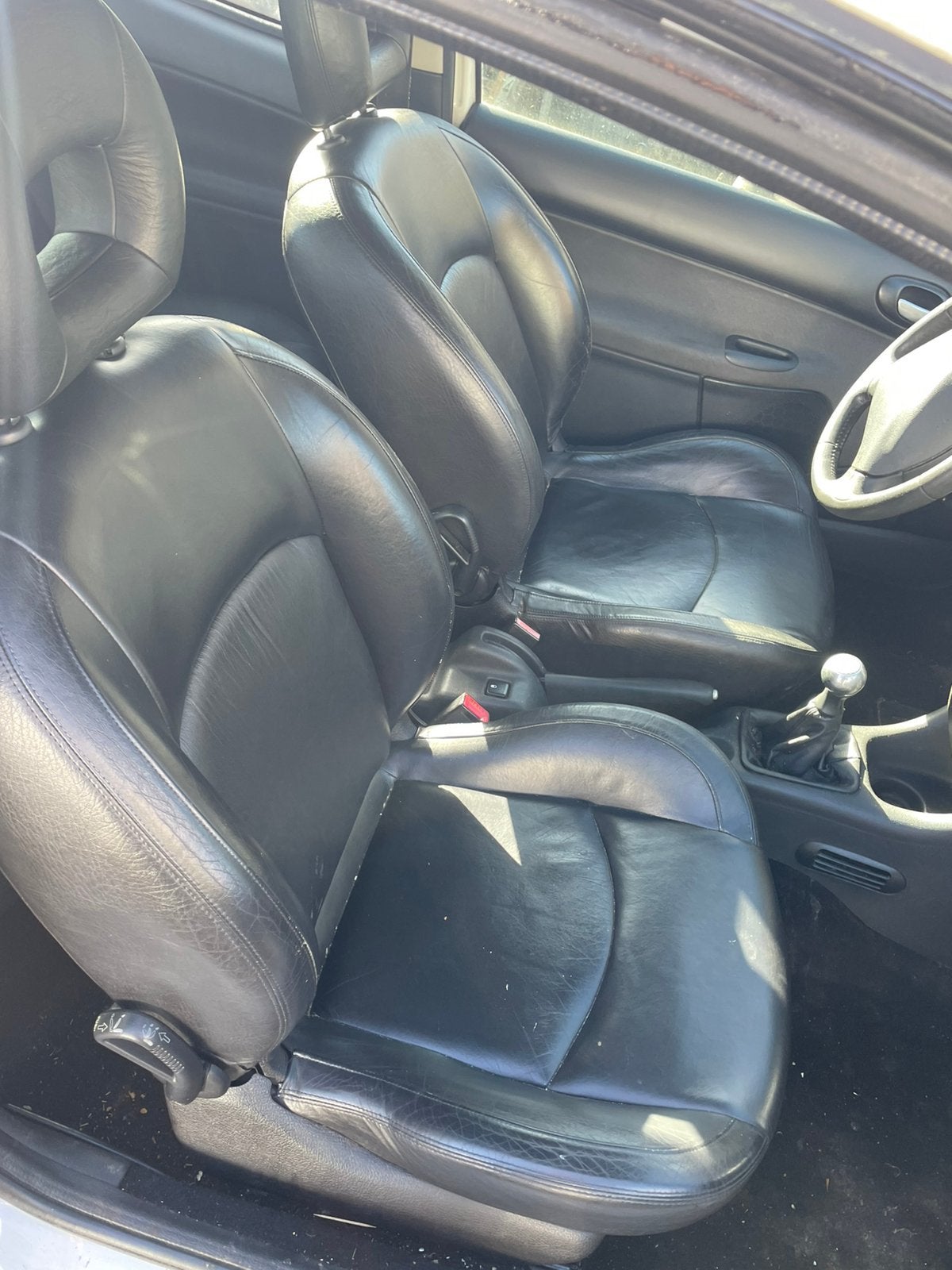 Leder leer interieur stoel banken peugeot 206 zwart leren, Ophalen of Verzenden, Nieuw, Peugeot