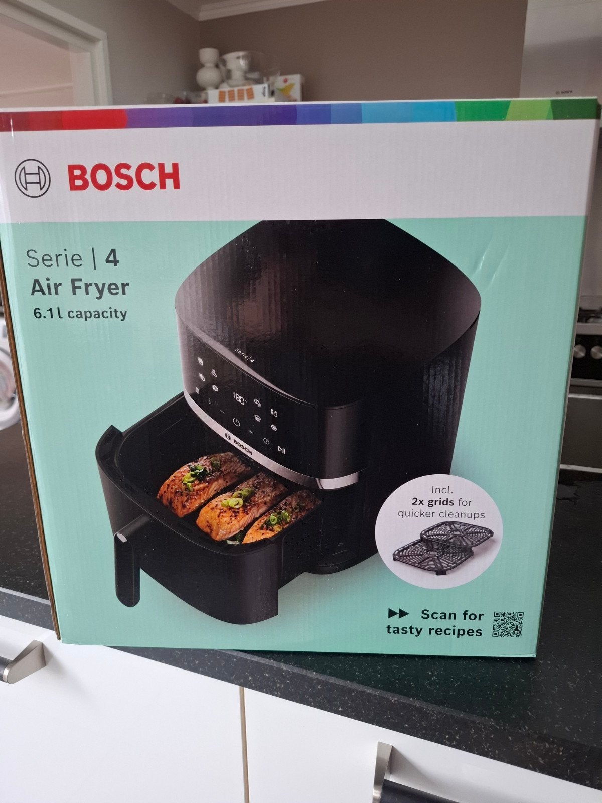 Nieuwe Bosch Serie 4 Airfryer 6.1L, Witgoed en Apparatuur, Ophalen, Nieuw