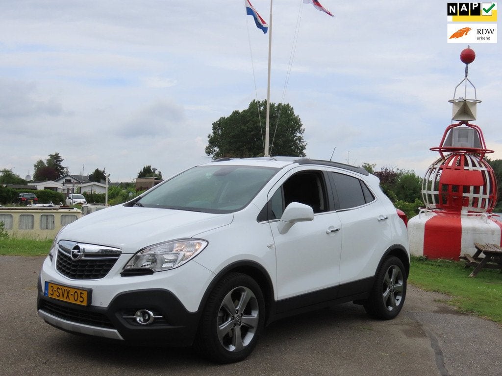 Opel Mokka 1.4 T Cosmo *1e EIG *Navi *Camera *Leer *Dakje *V, Auto's, Voorwielaandrijving, Euro 5, Gebruikt, Zwart